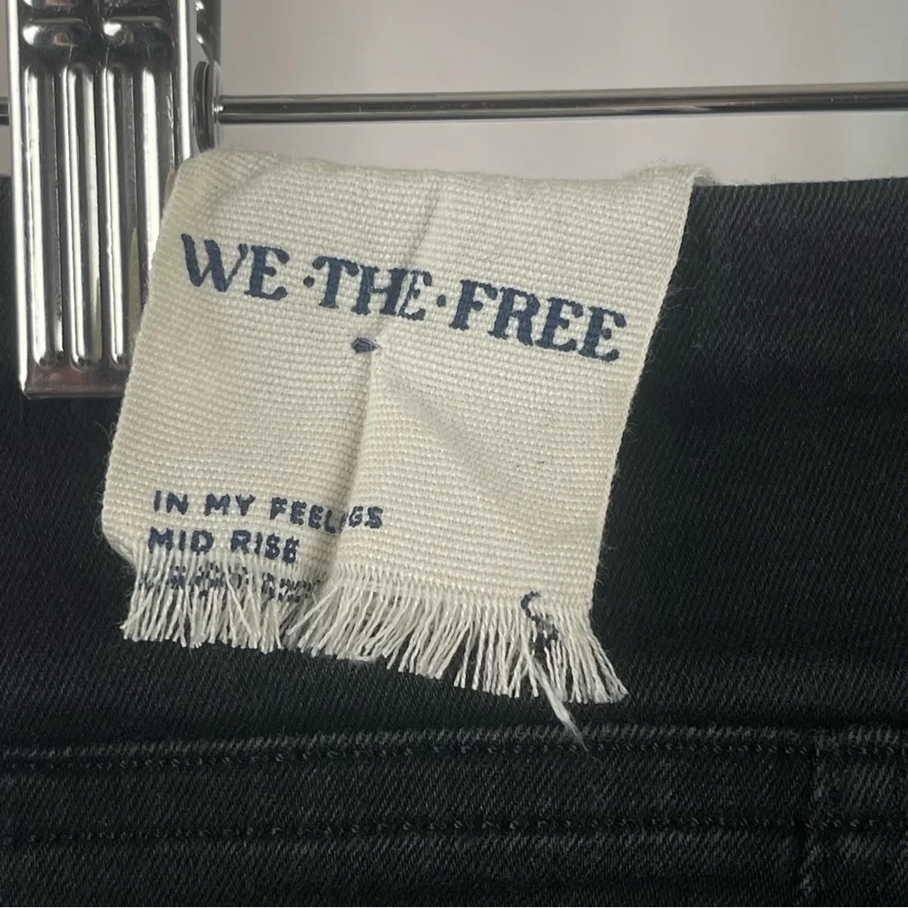 We The Free Small In My Feelings Cropped Slim Flare Jeans Boho Minimalist Retro